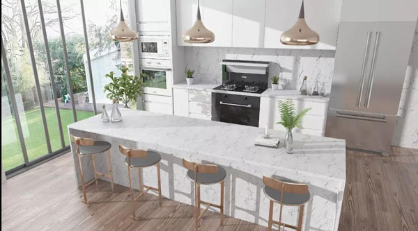 (側(cè)吸式集成灶使用效果示意圖)