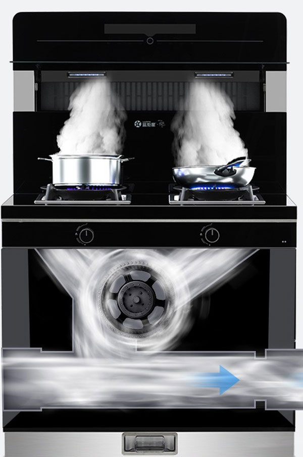 藍炬星集成灶大吸力