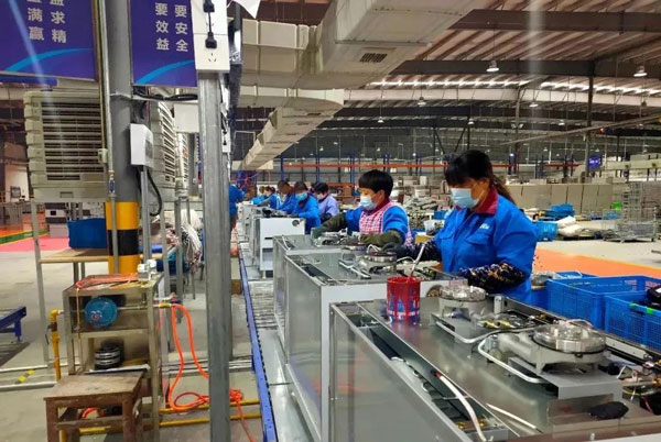 藍炬星集成灶全線復(fù)工