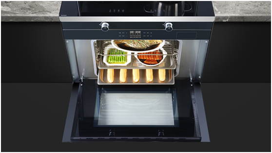 藍(lán)炬星集成灶品牌蒸烤一體，成為廚房新一代香餑餑