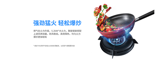 藍炬星集成灶強勁猛火